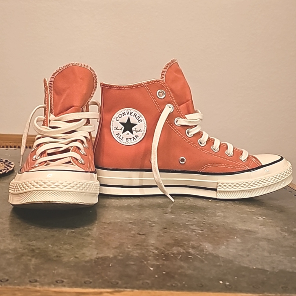 Watermelon Pink High Top Converse